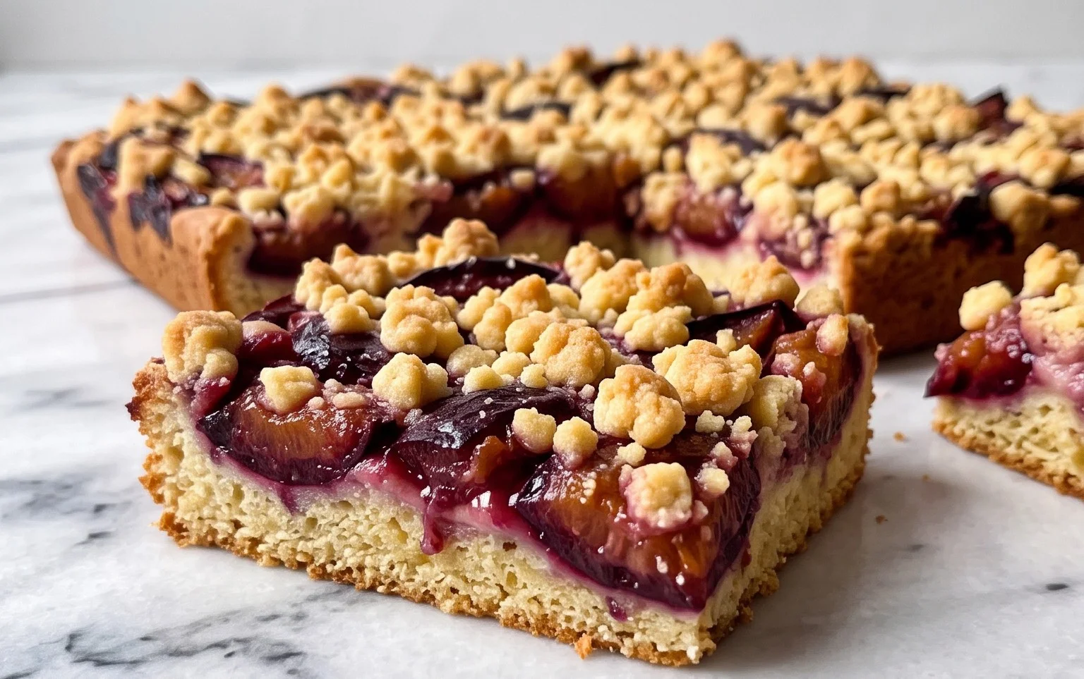 Pflaumenkuchen Blech: Saftig mit knusprigen Streuseln